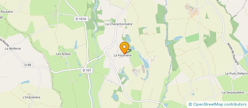 localisation de l'entreprise MONSIEUR PHILIPPE BRUNET  LA CHAIZE-LE-VICOMTE