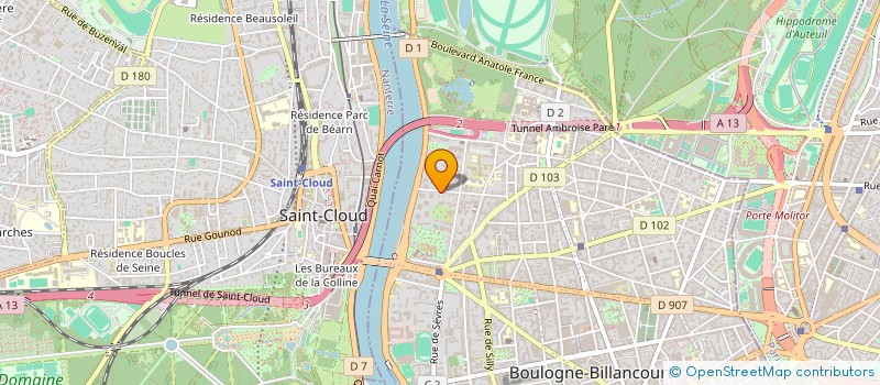 localisation de l'entreprise MONSIEUR PHILIPPE BRUNON à BOULOGNE-BILLANCOURT