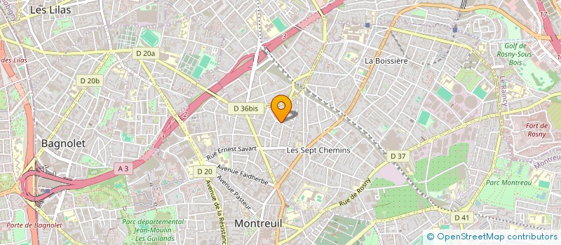localisation de l'entreprise MONSIEUR PHILIPPE BUCAMP à MONTREUIL