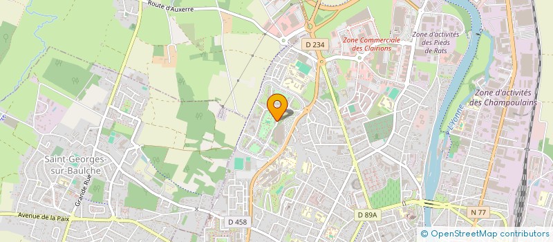 localisation de l'entreprise MONSIEUR PHILIPPE BUFFAUT à AUXERRE