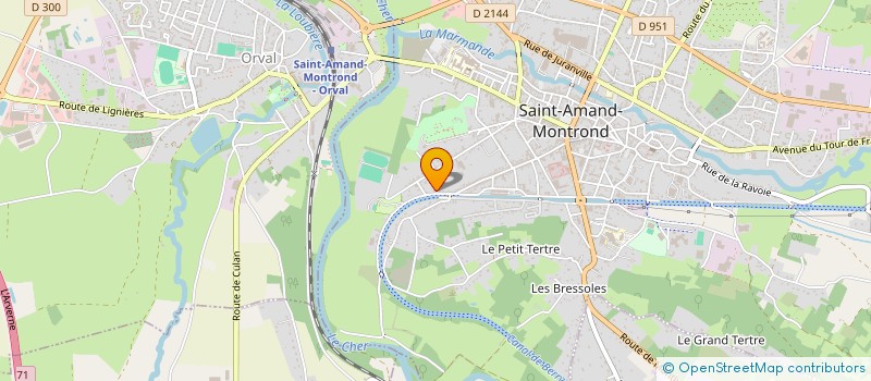 localisation de l'entreprise MONSIEUR PHILIPPE BUNEAUX  SAINT-AMAND-MONTROND