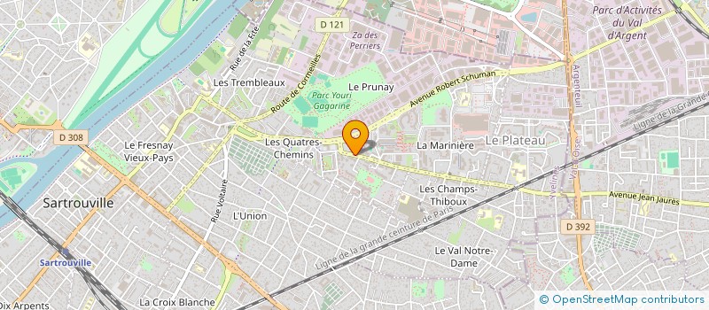 localisation de l'entreprise MONSIEUR PHILIPPE BUNS  SARTROUVILLE