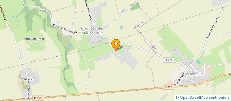 localisation de l'entreprise MONSIEUR PHILIPPE BUREL  CRIQUETOT-LE-MAUCONDUIT