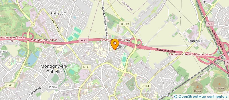 localisation de l'entreprise MONSIEUR PHILIPPE BURLET  HENIN-BEAUMONT