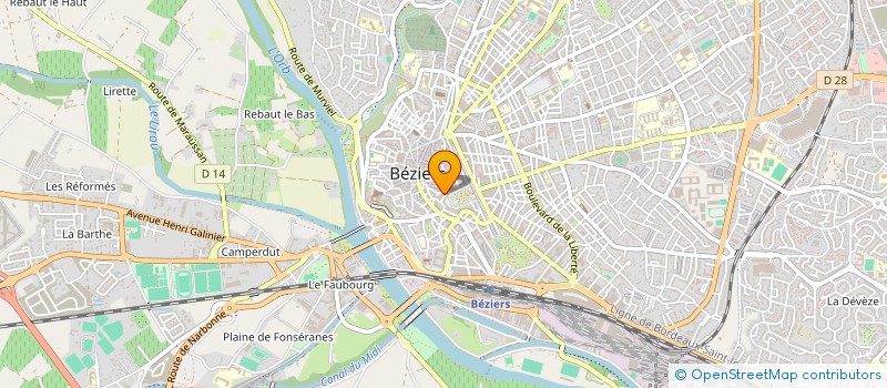localisation de l'entreprise MONSIEUR PHILIPPE BURON à BEZIERS
