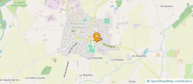 localisation de l'entreprise MONSIEUR PHILIPPE BUSSON  BREAL-SOUS-MONTFORT