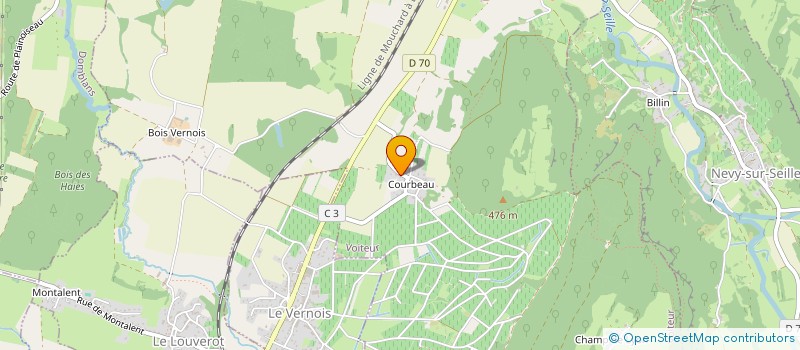 localisation de l'entreprise MONSIEUR PHILIPPE BUTIN  LAVIGNY