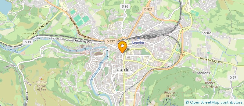 localisation de l'entreprise MONSIEUR PHILIPPE BUZERET à LOURDES
