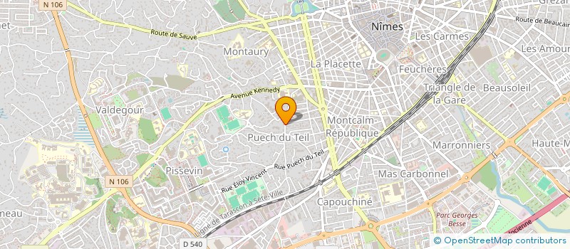 localisation de l'entreprise MONSIEUR PHILIPPE CABANETTES  NIMES