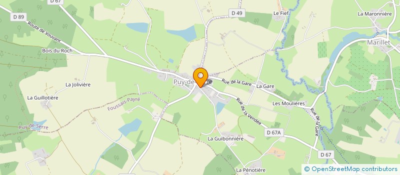 localisation de l'entreprise MONSIEUR PHILIPPE CADAU  PUY-DE-SERRE