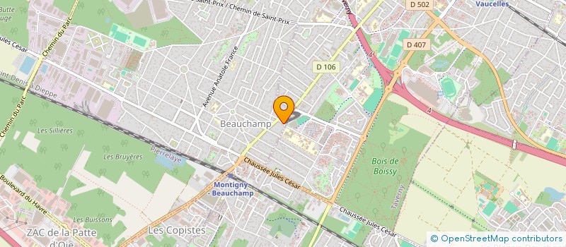 localisation de l'entreprise MONSIEUR PHILIPPE CADET  BEAUCHAMP