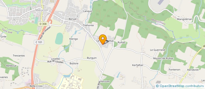 localisation de l'entreprise MONSIEUR PHILIPPE CADORET  SAINT-AVE