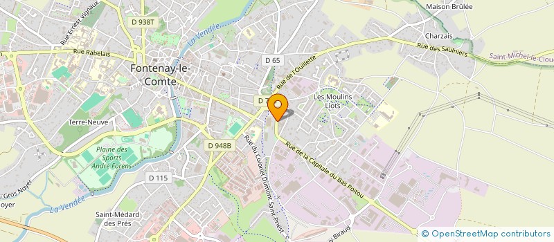 localisation de l'entreprise MONSIEUR PHILIPPE CAGNET  FONTENAY-LE-COMTE