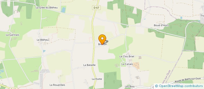 localisation de l'entreprise MONSIEUR PHILIPPE CAHAREL  BAINS-SUR-OUST