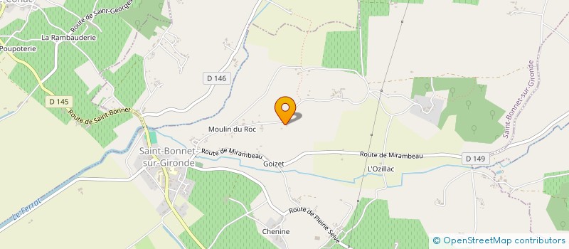 localisation de l'entreprise MONSIEUR PHILIPPE CAILLET à SAINT-BONNET-SUR-GIRONDE