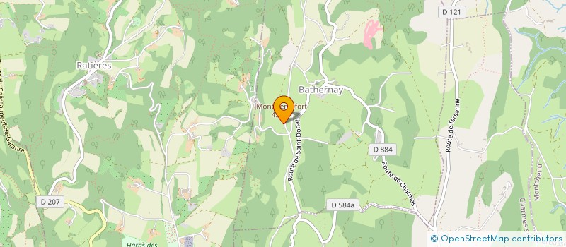 localisation de l'entreprise MONSIEUR PHILIPPE CAILLET  BATHERNAY