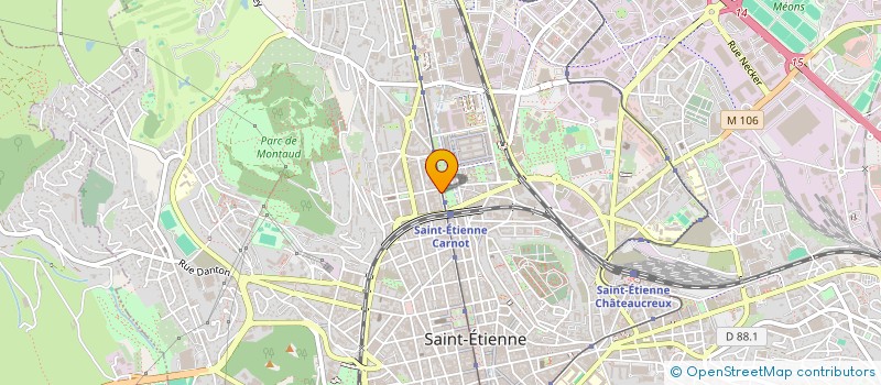 localisation de l'entreprise MONSIEUR PHILIPPE CAILLETEAU  SAINT-ETIENNE