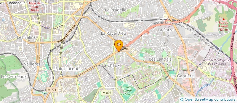 localisation de l'entreprise MONSIEUR PHILIPPE CAILLIEZ  CLERMONT-FERRAND