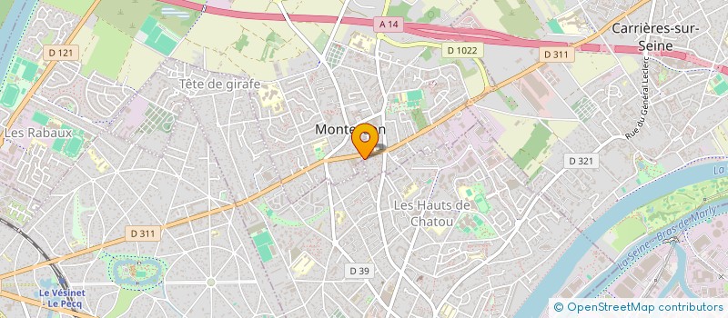 localisation de l'entreprise MONSIEUR PHILIPPE CAILLOL  MONTESSON