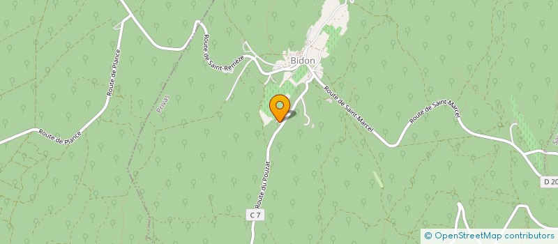 localisation de l'entreprise MONSIEUR PHILIPPE CAINE  BIDON