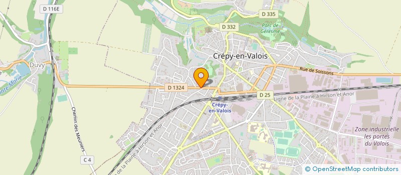 localisation de l'entreprise MONSIEUR PHILIPPE CALLENS à CREPY-EN-VALOIS