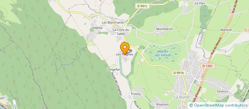 localisation de l'entreprise MONSIEUR PHILIPPE CALLOUD  LA BIOLLE