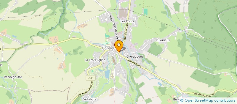 localisation de l'entreprise MONSIEUR PHILIPPE CALMELET  CORCIEUX