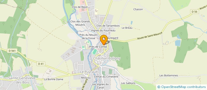 localisation de l'entreprise MONSIEUR PHILIPPE CALOT à CHATILLON-COLIGNY