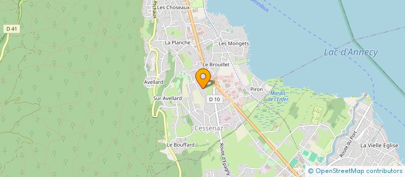 localisation de l'entreprise MONSIEUR PHILIPPE CALZOLARI  SEVRIER