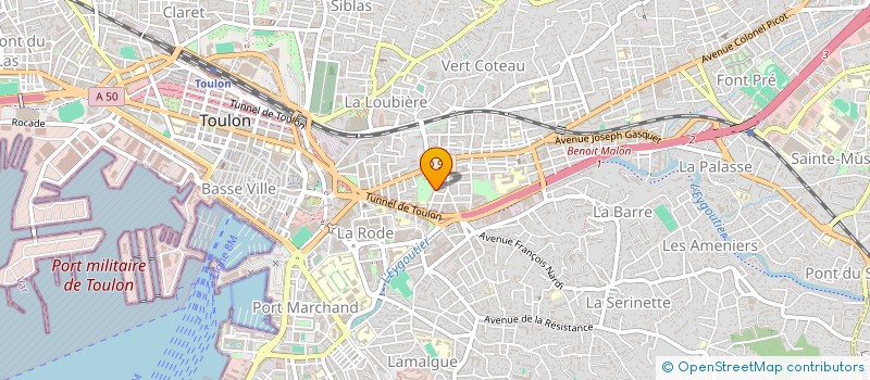 localisation de l'entreprise MONSIEUR PHILIPPE CAMOUS  TOULON