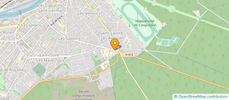 localisation de l'entreprise MONSIEUR PHILIPPE CAMPAGNE  COMPIEGNE