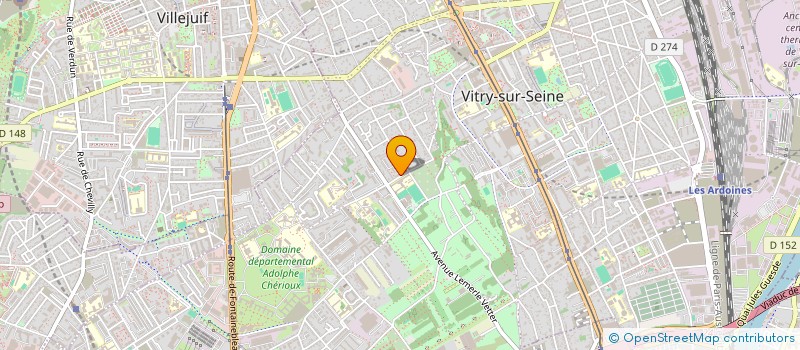 localisation de l'entreprise MONSIEUR PHILIPPE CAMPAGNE  VITRY-SUR-SEINE