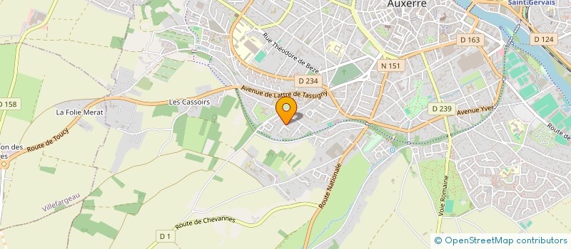 localisation de l'entreprise MONSIEUR PHILIPPE CANAULT à AUXERRE
