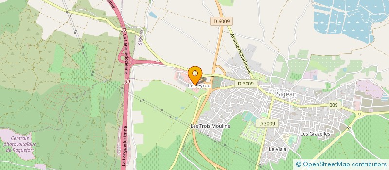 localisation de l'entreprise MONSIEUR PHILIPPE CANDAU  SIGEAN