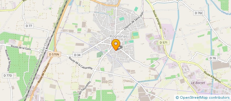 localisation de l'entreprise MONSIEUR PHILIPPE CANNAS  ROGNONAS