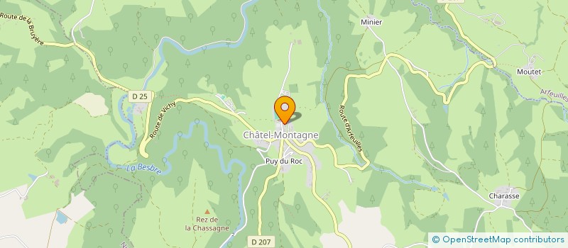 localisation de l'entreprise MONSIEUR PHILIPPE CANNIERE à CHATEL-MONTAGNE