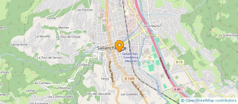 localisation de l'entreprise MONSIEUR PHILIPPE CANU à SALLANCHES