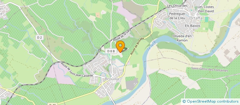 localisation de l'entreprise MONSIEUR PHILIPPE CAPDET  BROUILLA