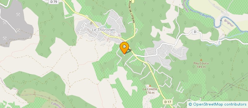 localisation de l'entreprise MONSIEUR PHILIPPE CARCAT  LE THORONET