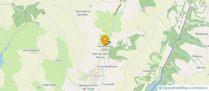 localisation de l'entreprise MONSIEUR PHILIPPE CARDIN  SAINT-MAURIN