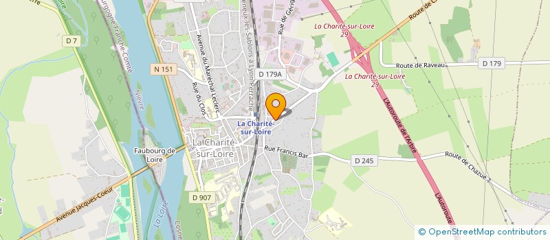 localisation de l'entreprise MONSIEUR PHILIPPE CARDINAULT  LA CHARITE-SUR-LOIRE