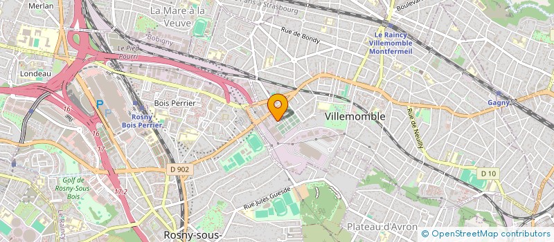 localisation de l'entreprise MONSIEUR PHILIPPE CARDOSO  VILLEMOMBLE