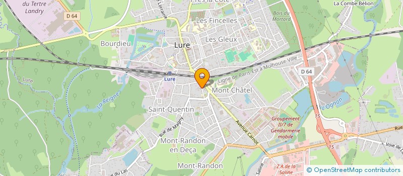 localisation de l'entreprise MONSIEUR PHILIPPE CARDOT à LURE