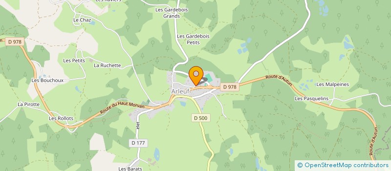 localisation de l'entreprise MONSIEUR PHILIPPE CARILLION à ARLEUF