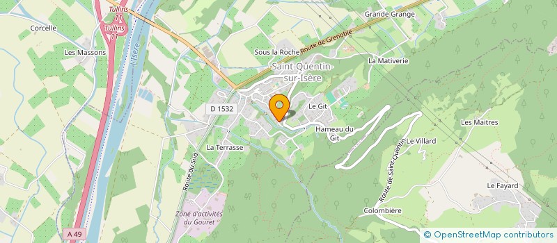 localisation de l'entreprise MONSIEUR PHILIPPE CARLIER  SAINT-QUENTIN-SUR-ISERE