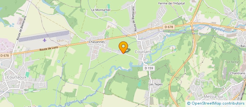 localisation de l'entreprise MONSIEUR PHILIPPE CARLOT  COURLANS