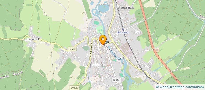 localisation de l'entreprise MONSIEUR PHILIPPE CARNET  BACCARAT