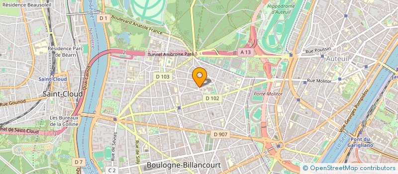 localisation de l'entreprise MONSIEUR PHILIPPE CAROIT à BOULOGNE-BILLANCOURT