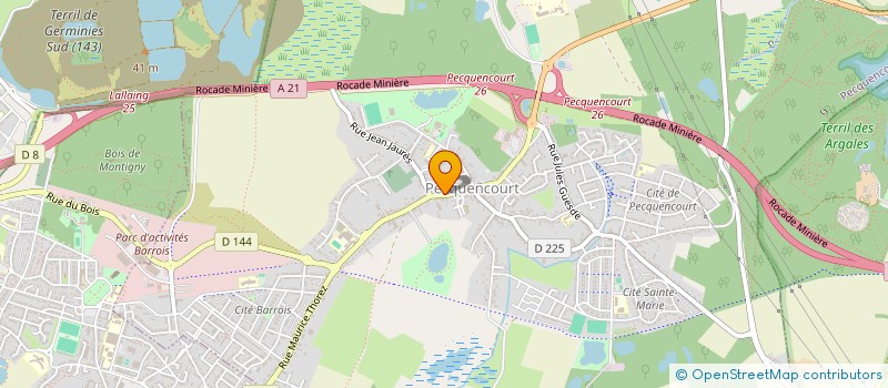 localisation de l'entreprise MONSIEUR PHILIPPE CARPENTIER  PECQUENCOURT