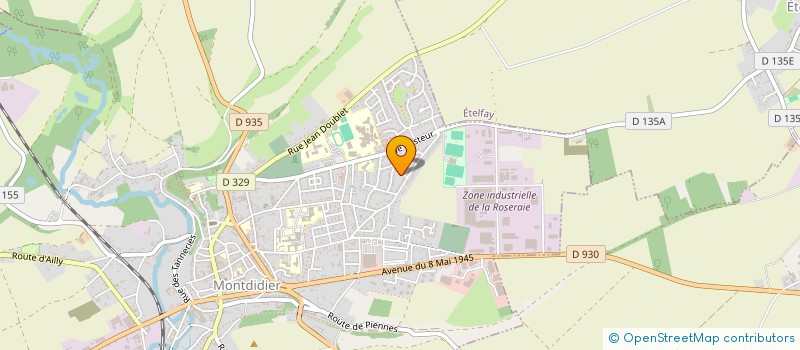 localisation de l'entreprise MONSIEUR PHILIPPE CARPENTIER  MONTDIDIER